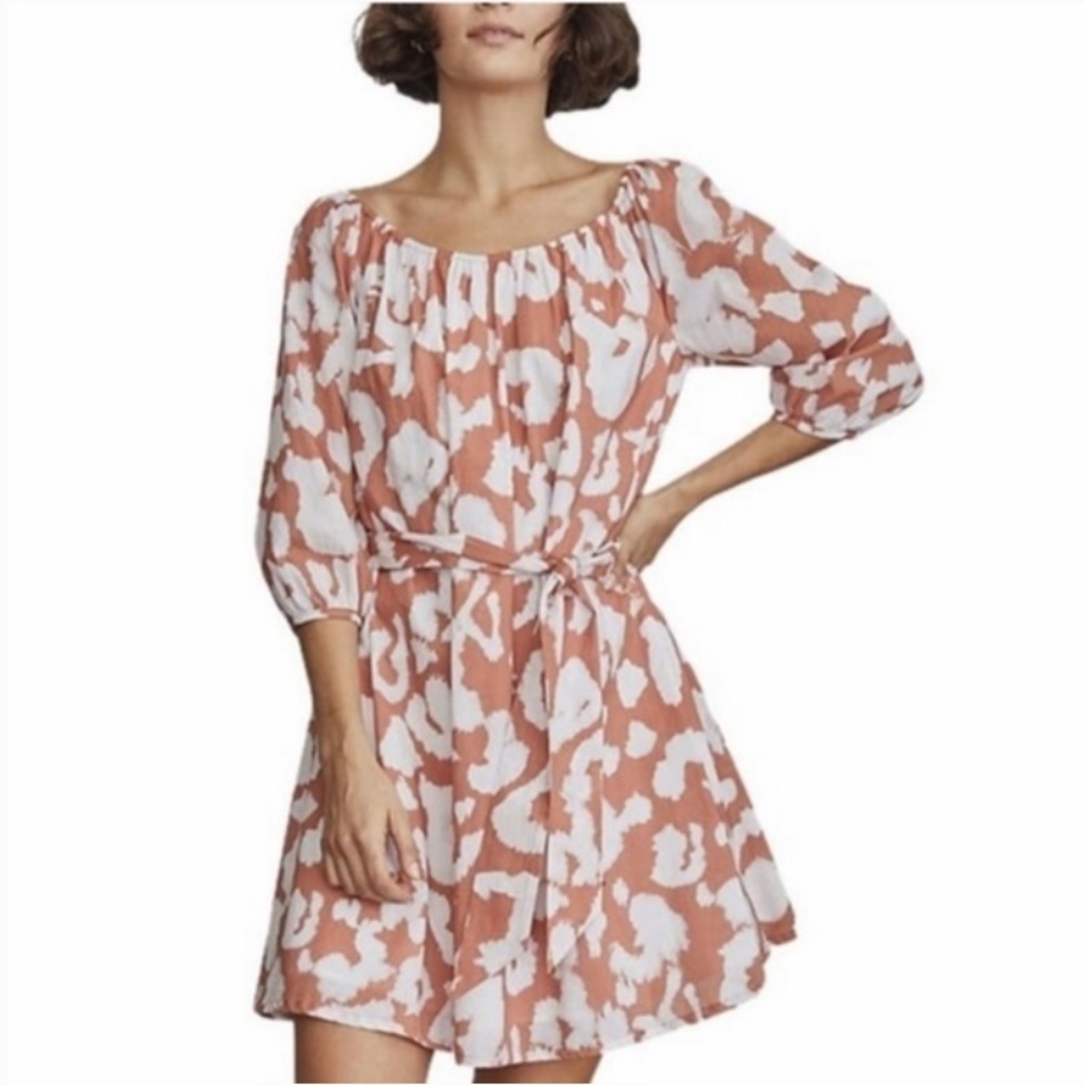 Elizabeth & James casual day glow tie dye dress off shoulder XS - Picture 8 of 8